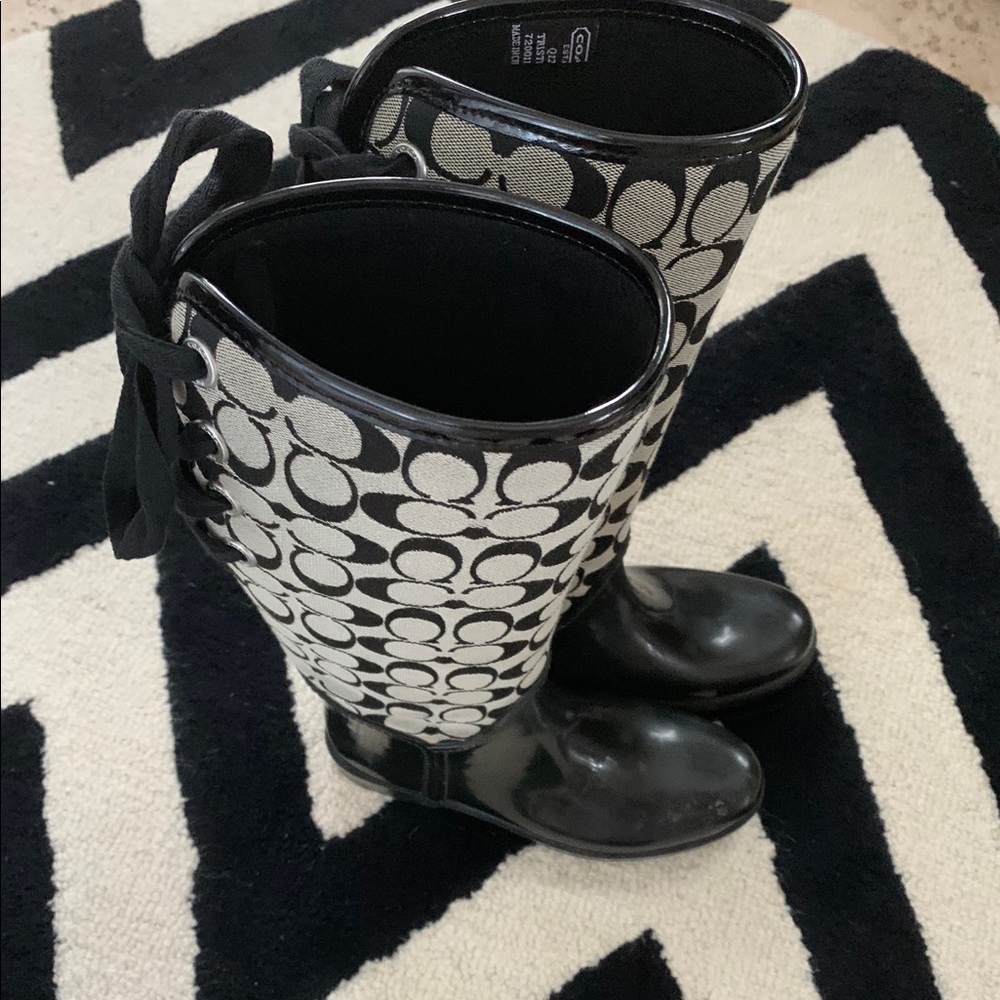 Coach rain boots